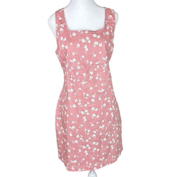 No Boundaries Floral Stretch Sheath Dress Cotton Spandex Pink White Size XXL NWT - Picture 1 of 8